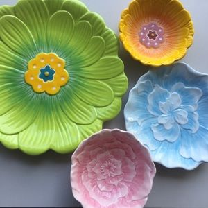 Flower plates and bowls!